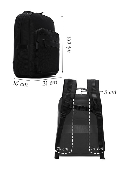 Derimod Men's Black Backpack - 23sbd32046f Model