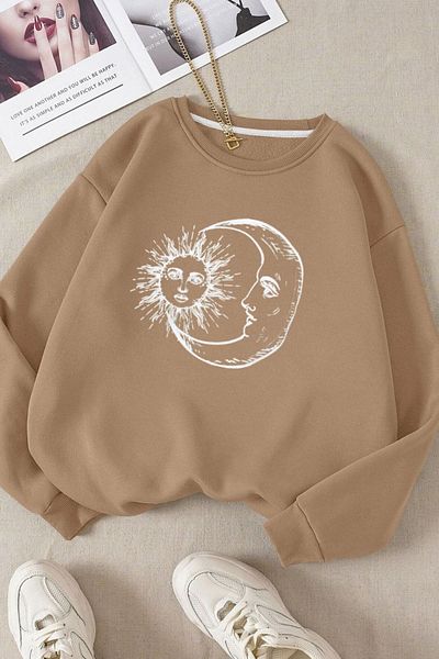 Moda Glo Βαμβακερό φούτερ Unisex Breek The Rules Crew Neck