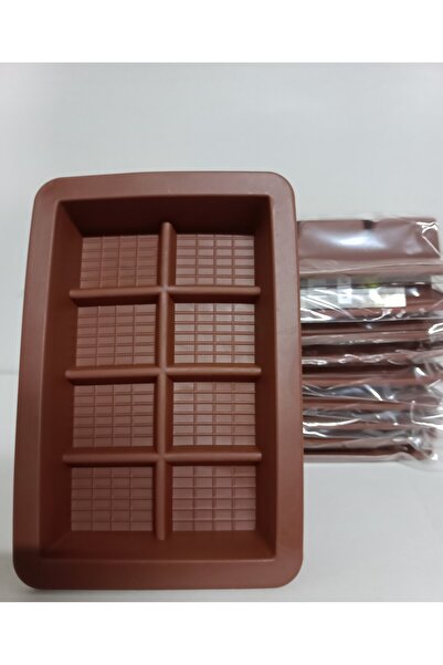 8 bölmeli Dubai Çikolatası Yapma Kalıbı Silokon Kek Kalıbı Bpa Free 14x9,5x2,5 Cm