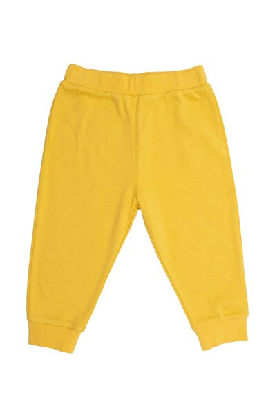 Ozmoz By Mukadder Özden Organic Floral Printed Yellow Winter Little Girl's Suit