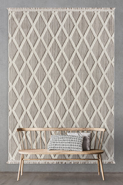 Empera Agra - Sienna Modern Iskandinav Desenli Oturma Odası Halısı