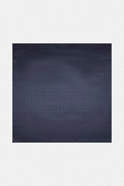 Vakko Jakarlı İpek Eşarp - Yeni Hologram - Lacivert