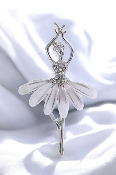 PETEK AKSESUAR BALERİN SEDEF TAŞLI ŞIK BROŞ 5 CM.