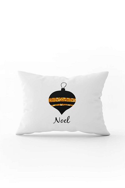 Cango Home Yellow Black Christmas Themed Digital Printed Throw Pillow Cover Cgh886-3550 Double Sided Printed