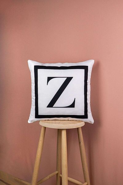 Cango Home Letter Z Digital Printed Contaminated Fried Dress