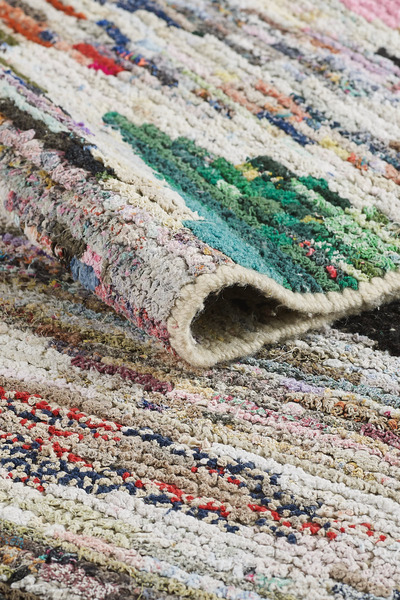 Empera Antik Halı - Recycle Etnik Desenli El Dokuması Salon Halısı E0011