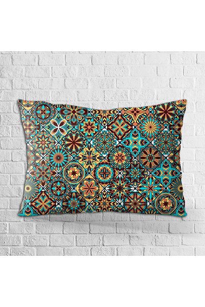 Cango Home Husă de pernă cu două fețe, 35x50, maro, retro, cu model vintage, imprimată digitală - Otyk006-3550