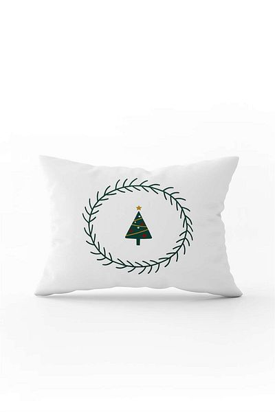 Cango Home Green Red Christmas Themed Digital Printed Throw Pillow Cover Cgh906-3550 Double Sided Printed