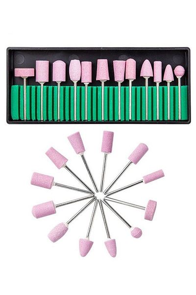Sibelon Quartz Milling Bit Set Professional Denture Nail Gel Nail Dry Manicure Electric Rasp Bit Set