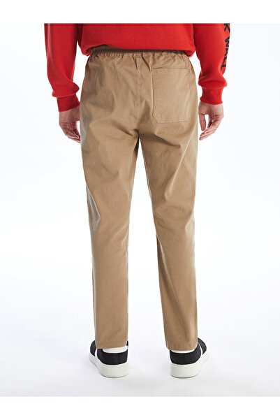 LC Waikiki LCW Casual Bej Standart Kalıp Gabardin Erkek Pantolon