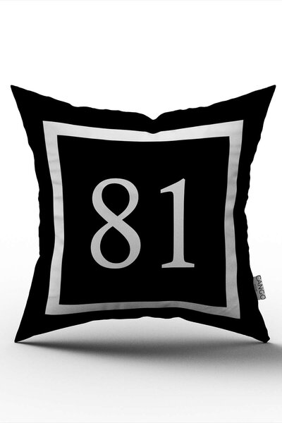 Cango Home Broj Digitalna štampa Navlaka za jastuk 81
