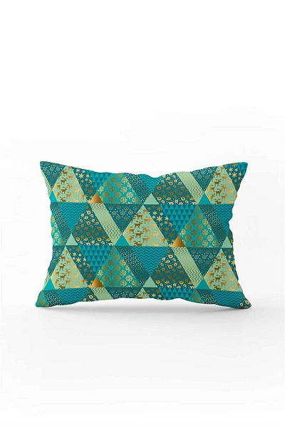Cango Home Green Yellow Christmas Themed Digital Printed Throw Pillow Cover Cgh796-3550 Double Sided Printed