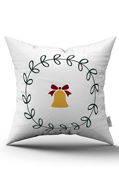 Cango Home Green Red Christmas Themed Digital Printed Throw Pillow Cover Cgh907