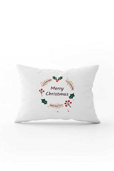 Cango Home Green Multi-Colored Christmas Themed Digital Printed Throw Pillow Cover Cgh873-3550 Double Sided Printed