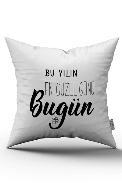 Cango Home Bela Crna Pisanje Dekorativno Digitalna štampa Jastuk Jastučnica -...