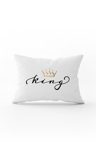 Cango Home White Black King King Digital Printed Throw Pillow Cover - Cgh324-3550 Double Sided Printed