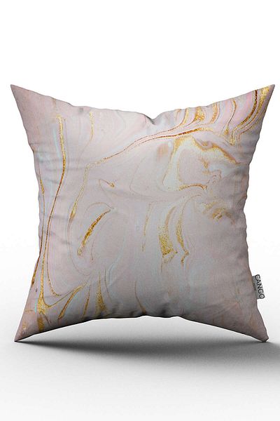Cango Home Husă de pernă cu model modern, abstract, roz, imprimată digitală - Otyk008