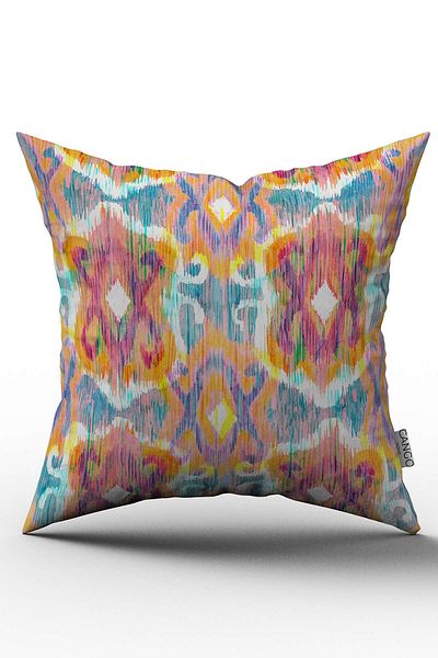 Cango Home White Mixed Color Ethnic Decorative Throw Pillow Pillow Case - Cgh162