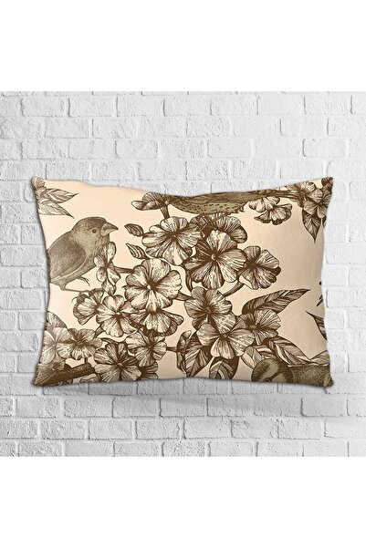 Cango Home Çift Taraflı 35x50 Kahverengi Sarı Ayçiçek Desenli Dijital Baskılı...