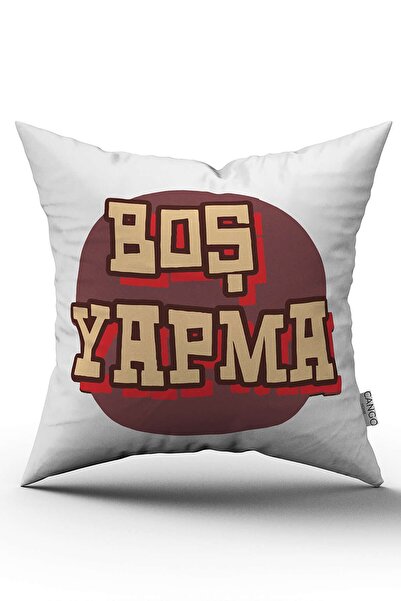 Cango Home Husă de pernă cu imprimare digitală, albă, galbenă, goală - Cgh408