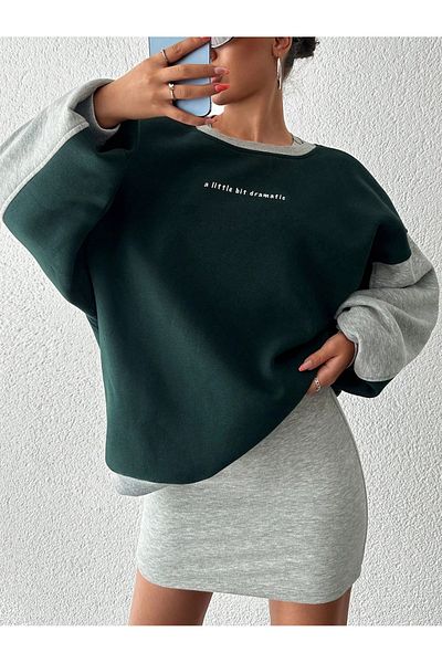 Mood Lab Φούτερ Relaxed Fit Slogan με στάμπα Raster μεγάλου μεγέθους