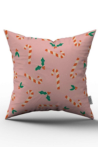 Cango Home Double Sided Orange Christmas Themed Throw Pillow Pillow Case - Cgh208-ct