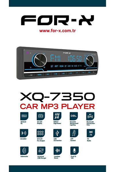 For-X XQ-7350  BULUOTOOHTLU  OTO    TEYP