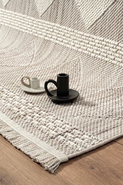 Empera Agra - Cyan Modern Iskandinav Desenli Halı