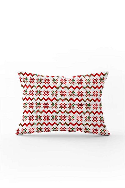Cango Home Red Green Christmas Themed Digital Printed Throw Pillow Cover Cgh883-3550 Double Sided Printed