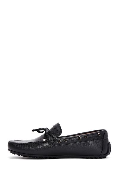 Derimod Men's Casual Loafer - Black Leather, Model 24sfd6578ft