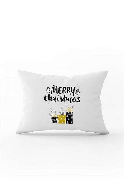 Cango Home Yellow Black Christmas Themed Digital Printed Throw Pillow Cover Cgh820-3550 Double Sided Printed