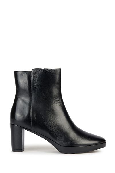 Geox Geox Black Booties Womens Shoes