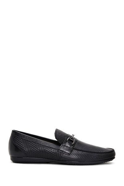 Derimod Black Printed Men's Leather Loafer - Casual 24sfd600426