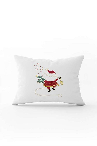 Cango Home Red Green Christmas Themed Digital Printed Throw Pillow Cover Cgh904-3550 Double Sided Printed