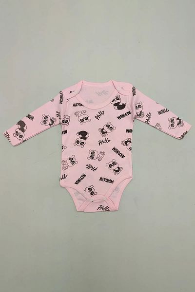 Peki Cotton Panda Patterned Baby and Kids Bodysuit - Newborn, Fence Bodysuit, Zibin Jumpsuit, Gift 15307