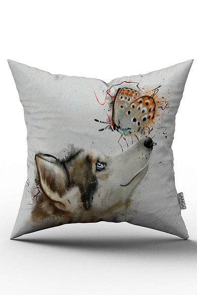 Cango Home Husă de pernă cu model decorativ abstract, verde, galbenă, imprimată digitală - Otyk832