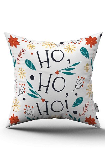 Cango Home Green Red Christmas Themed Digital Printed Throw Pillow Cover Cgh880