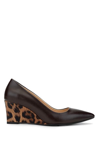 Tamer Tanca Women's Genuine Leather Brown Heeled Shoes