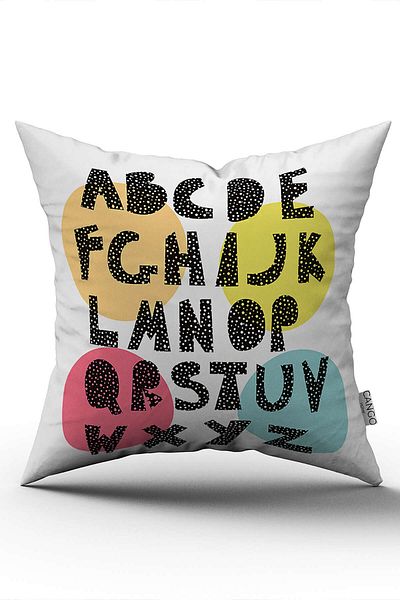 Cango Home Double Sided White Letter Digital Printing Throw Pillow Pillow Case - Cgh433-ct