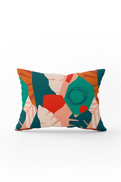 Cango Home Double Sided 35x50 Green White Tropical Throw Pillow Pillow Case - Cgh179-3550