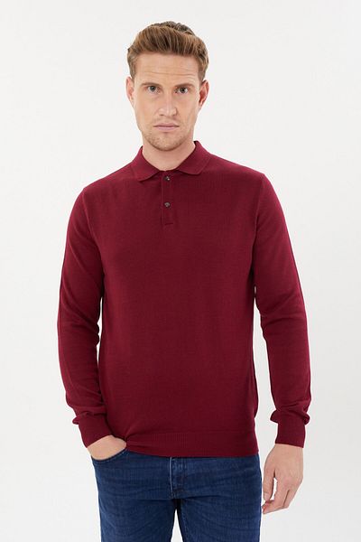 Tony Montana Πλεκτό Basic με γιακά Polo Plus Size-TB-3045