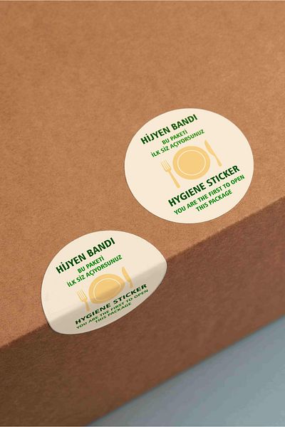 Copyrite Hygiene Label Food 4.5X4.5Cm Packaging Label
