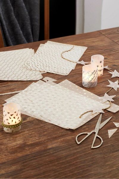 Tchibo Set Of Transparent Papers, White