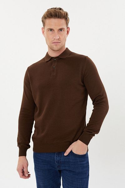 Tony Montana Πλεκτό Basic με γιακά Polo Plus Size-TB-3045