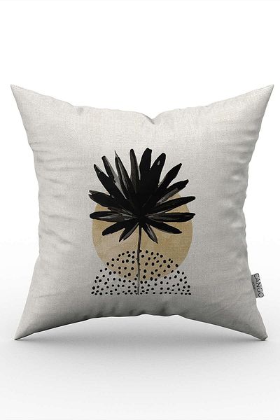 Cango Home Yellow and Mustard Colored Double Sided Bohemian Scandinavian Patterned Digital Printed Throw Pillow Cover - CGH1