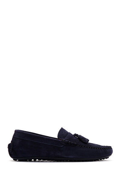 Derimod Navy Blue Suede Men's Loafer - 24sfd 630710