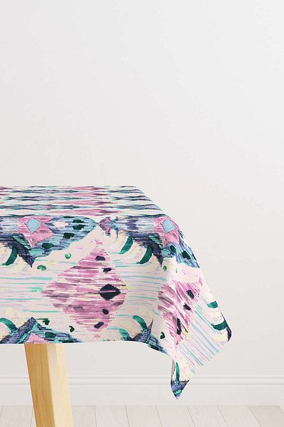 Cango Home Pink Blue Ethnic Patterned Desktop Cgh256-ms