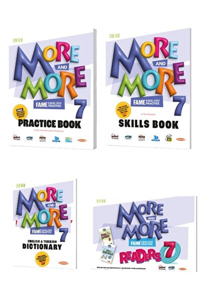 Genel Markalar 7 MORE&MORE PRACTICE BOOK & DICTIONARY & SKILLS BOOK & READERS...