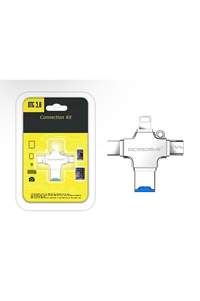 fortrek Lightning iPhone Rö-38 - Tf and Sd Card Reader for Microusb and Type-C