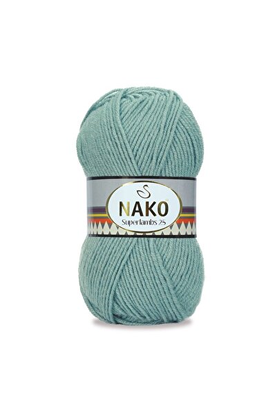 NAKO Superlambs 25 Yünlü El Örgü Ipi Renk Kodu: 12648 Mint